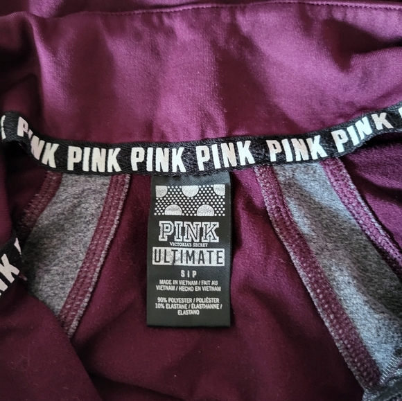 Victoria's Secret Pink Jacket with Gray Trim, Size Small - Picture 4 of 6